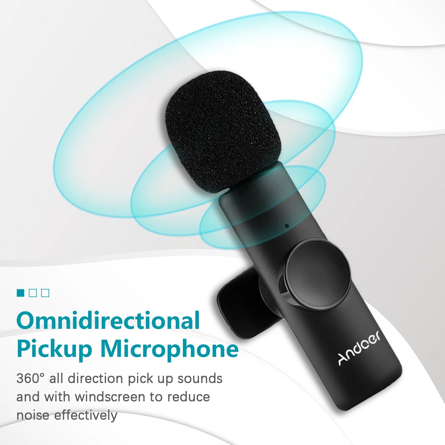 Mini 2.4G Wireless Clip On Microphone