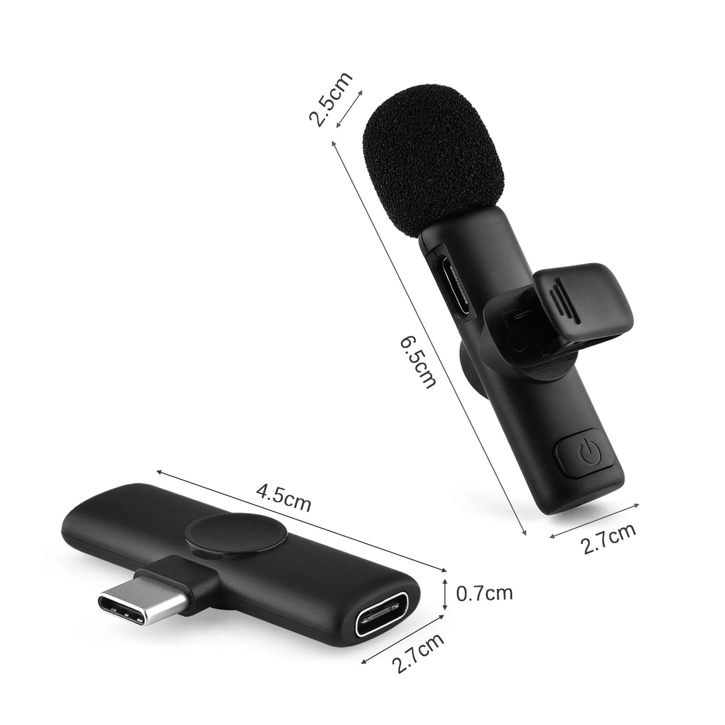 Mini 2.4G Wireless Clip On Microphone